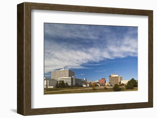 Topeka City Skyline, Kansas, USA-Walter Bibikow-Framed Photographic Print