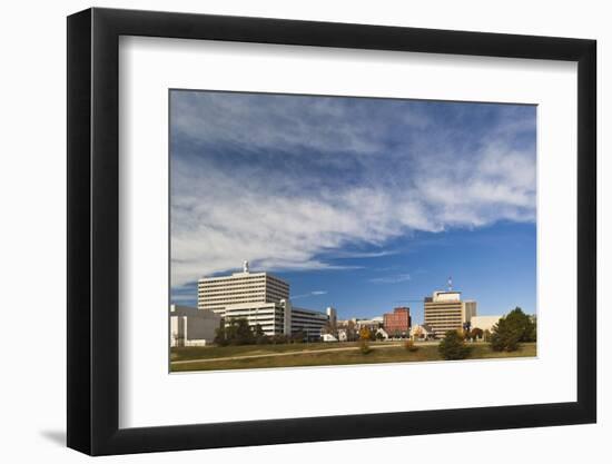 Topeka City Skyline, Kansas, USA-Walter Bibikow-Framed Photographic Print