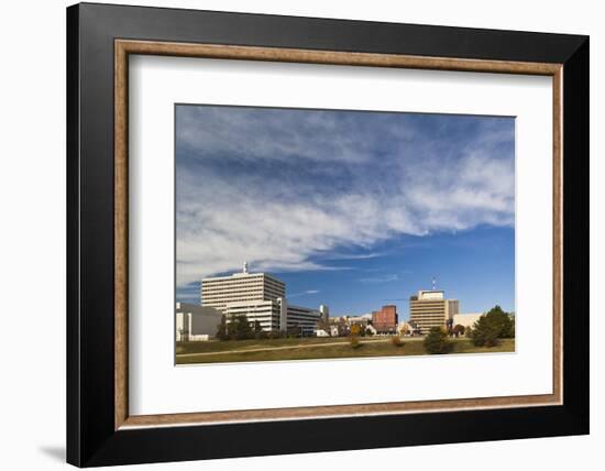 Topeka City Skyline, Kansas, USA-Walter Bibikow-Framed Photographic Print