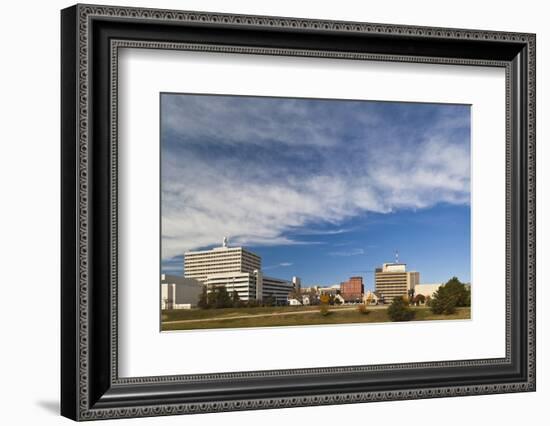 Topeka City Skyline, Kansas, USA-Walter Bibikow-Framed Photographic Print