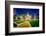 Topeka Kansas Downtown at Night-digidreamgrafix-Framed Photographic Print