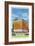 Topeka, Kansas - Exterior View of Hotel Jayhawk-Lantern Press-Framed Art Print