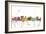 Topeka Kansas Skyline MCLR 1-Marlene Watson-Framed Giclee Print