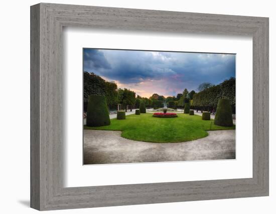 Topiari Shrubs in Schonbrunn Palace Garden-George Oze-Framed Photographic Print