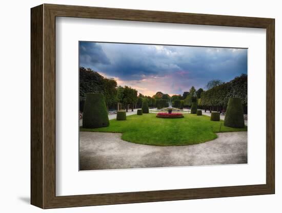 Topiari Shrubs in Schonbrunn Palace Garden-George Oze-Framed Photographic Print