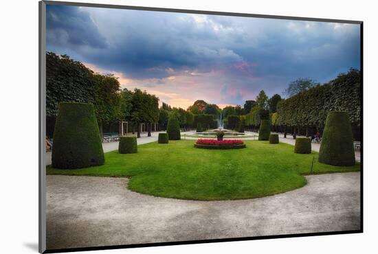 Topiari Shrubs in Schonbrunn Palace Garden-George Oze-Mounted Photographic Print