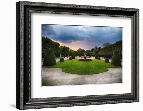 Topiari Shrubs in Schonbrunn Palace Garden-George Oze-Framed Photographic Print