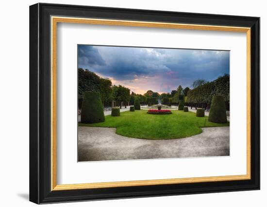 Topiari Shrubs in Schonbrunn Palace Garden-George Oze-Framed Photographic Print