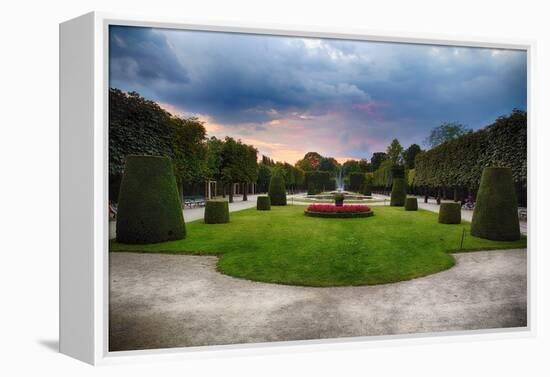 Topiari Shrubs in Schonbrunn Palace Garden-George Oze-Framed Premier Image Canvas