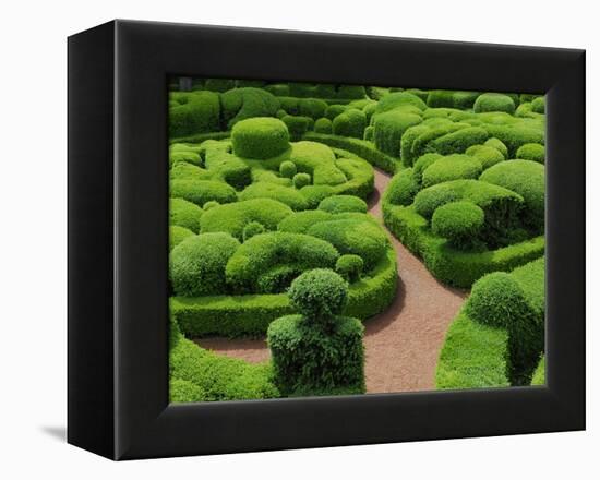 Topiary Garden at Chateau de Marqueyssac-David Burton-Framed Premier Image Canvas