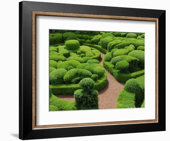 Topiary Garden at Chateau de Marqueyssac-David Burton-Framed Photographic Print