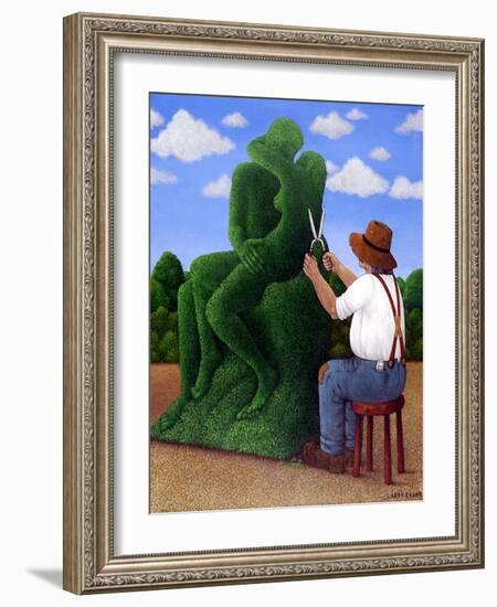 Topiary Kiss-Larry Smart-Framed Giclee Print