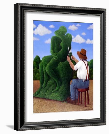 Topiary Kiss-Larry Smart-Framed Giclee Print