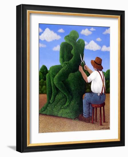 Topiary Kiss-Larry Smart-Framed Giclee Print