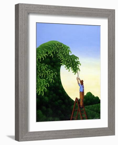 Topiary Wave-Larry Smart-Framed Giclee Print