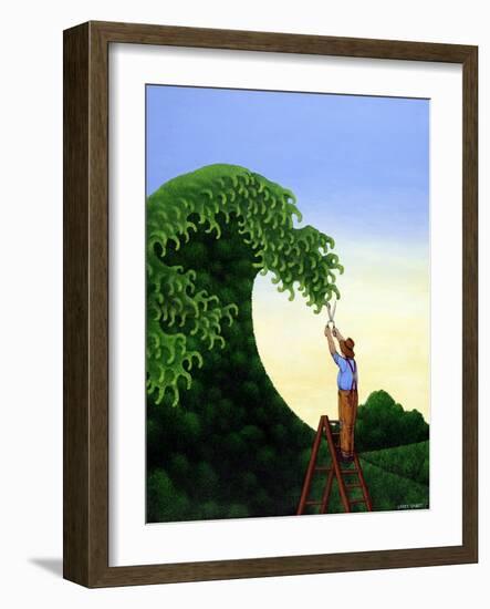 Topiary Wave-Larry Smart-Framed Giclee Print