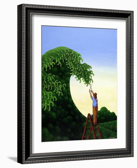 Topiary Wave-Larry Smart-Framed Giclee Print