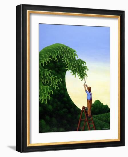 Topiary Wave-Larry Smart-Framed Giclee Print