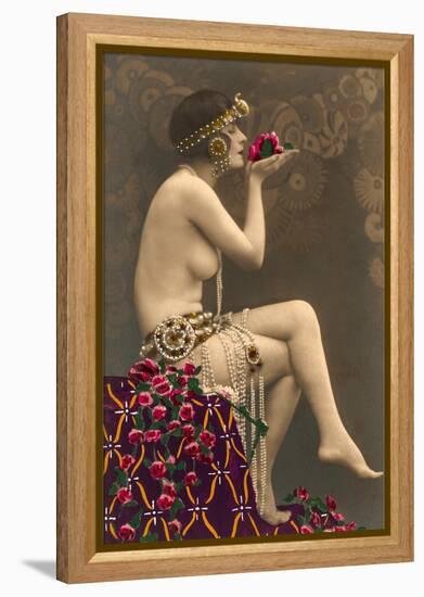 Topless Belly Dancer-null-Framed Stretched Canvas