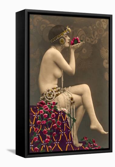 Topless Belly Dancer-null-Framed Stretched Canvas