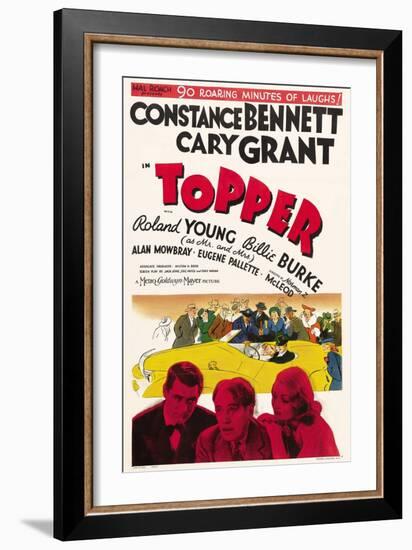 Topper, Cary Grant, Roland Young, Constance Bennett, 1937-null-Framed Premium Giclee Print