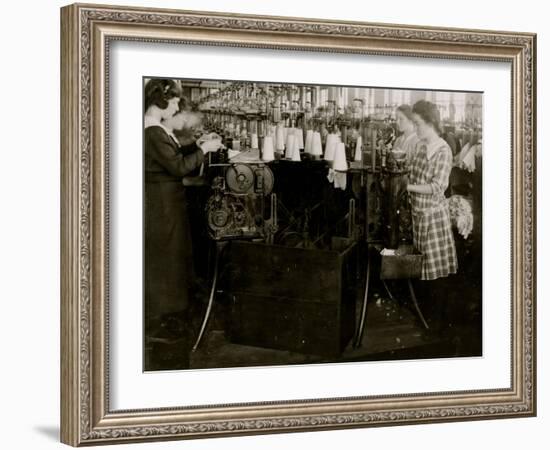 Topping Stockings-Lewis Wickes Hine-Framed Photo