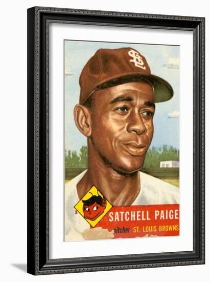 Topps Satchell Paige Baseball Card. 1953; Archives Center, NMAH-null-Framed Premium Giclee Print