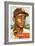 Topps Satchell Paige Baseball Card. 1953; Archives Center, NMAH-null-Framed Art Print