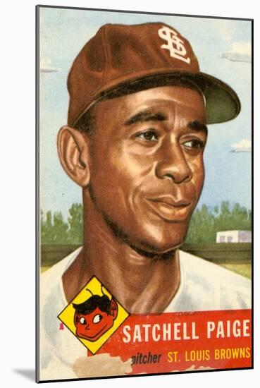 Topps Satchell Paige Baseball Card. 1953; Archives Center, NMAH-null-Mounted Art Print