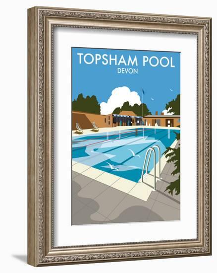 Topsham Pool, Devon - Dave Thompson Contemporary Travel Print-Dave Thompson-Framed Art Print