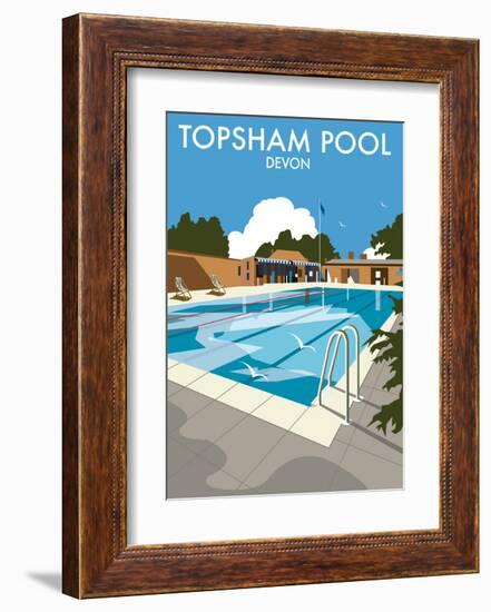 Topsham Pool, Devon - Dave Thompson Contemporary Travel Print-Dave Thompson-Framed Art Print