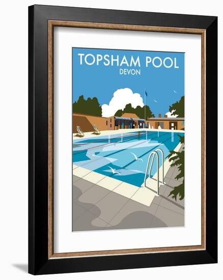 Topsham Pool, Devon - Dave Thompson Contemporary Travel Print-Dave Thompson-Framed Art Print