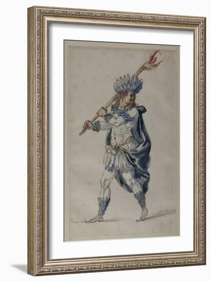 Torchbearer: an Indian-Inigo Jones-Framed Giclee Print