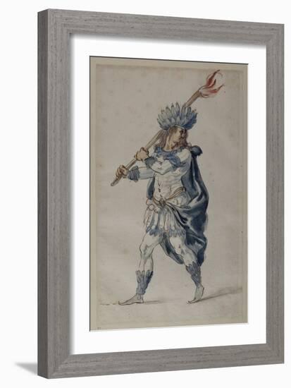 Torchbearer: an Indian-Inigo Jones-Framed Giclee Print