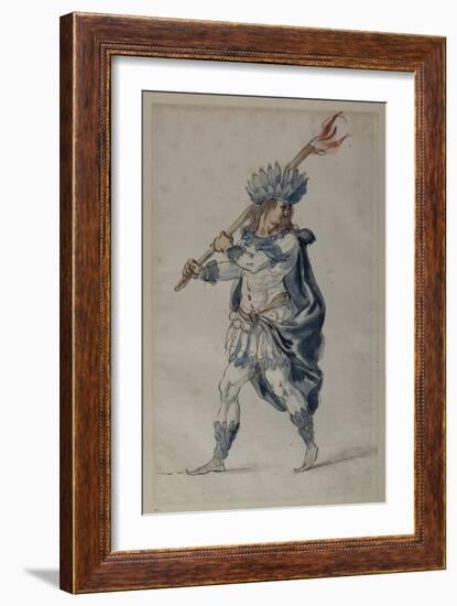 Torchbearer: an Indian-Inigo Jones-Framed Giclee Print