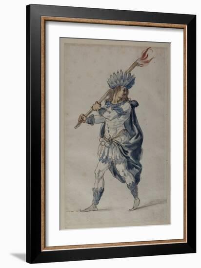 Torchbearer: an Indian-Inigo Jones-Framed Giclee Print