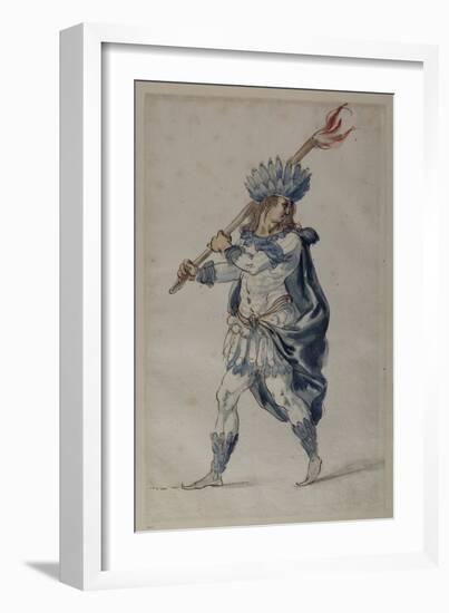 Torchbearer: an Indian-Inigo Jones-Framed Giclee Print