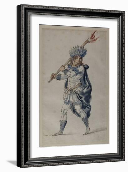 Torchbearer: an Indian-Inigo Jones-Framed Giclee Print