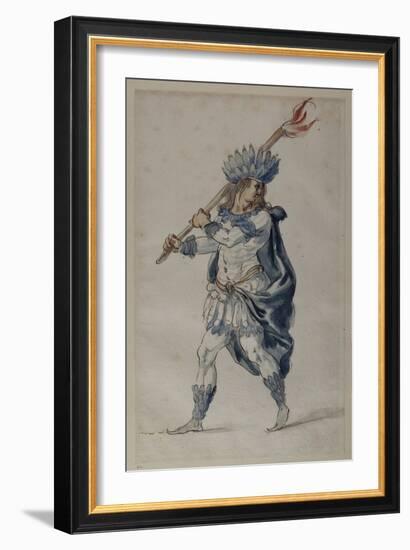 Torchbearer: an Indian-Inigo Jones-Framed Giclee Print