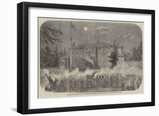 Torchlight Demonstration of Firemen at Fredericton, New Brunswick-null-Framed Giclee Print