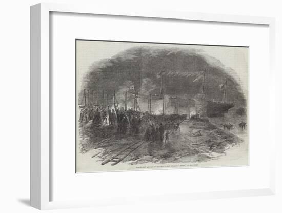 Torchlight Launch of the Iron Screw Steamer Azoff, in the Clyde-null-Framed Giclee Print