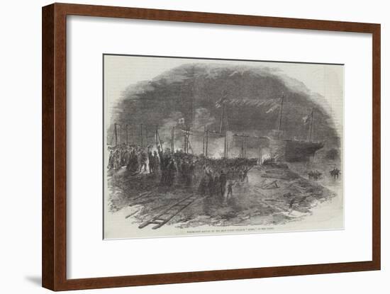 Torchlight Launch of the Iron Screw Steamer Azoff, in the Clyde-null-Framed Giclee Print