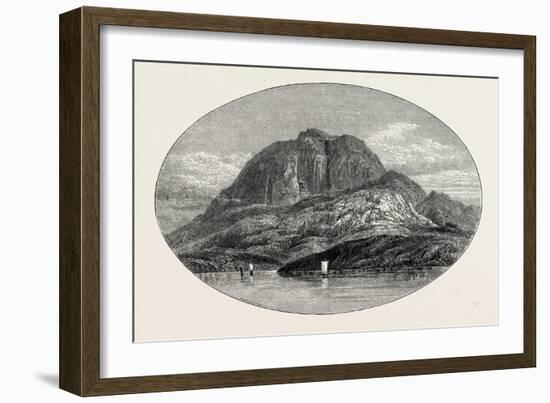 Torghatten from the East. Torghatten Is a Mountain on Torget Island in Brøn-null-Framed Giclee Print