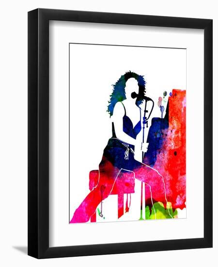 Tori Amos Watercolor-Lana Feldman-Framed Premium Giclee Print