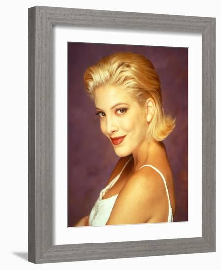 TORI SPELLING. "Beverly Hills, 90210" [1990].-null-Framed Photographic Print