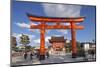 Torii Gate at Fushimi Inari Jinja, Shinto Shrine, Kyoto, Honshu, Japan, Asia-Christian Kober-Mounted Photographic Print