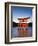 Torii Gate at the Itsukushima Jinga Shrine-Rudy Sulgan-Framed Photographic Print