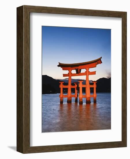 Torii Gate at the Itsukushima Jinga Shrine-Rudy Sulgan-Framed Photographic Print