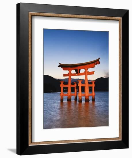 Torii Gate at the Itsukushima Jinga Shrine-Rudy Sulgan-Framed Photographic Print