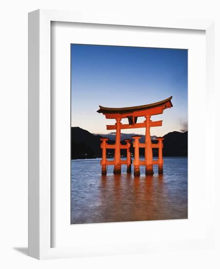 Torii Gate at the Itsukushima Jinga Shrine-Rudy Sulgan-Framed Photographic Print